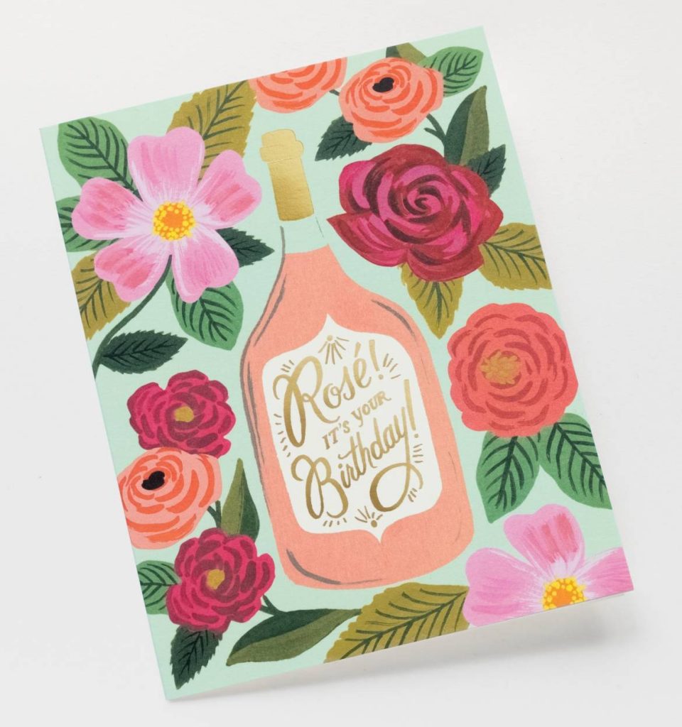 Rifle Paper Co. Card + Envelope - Rosé It's Your Birthday