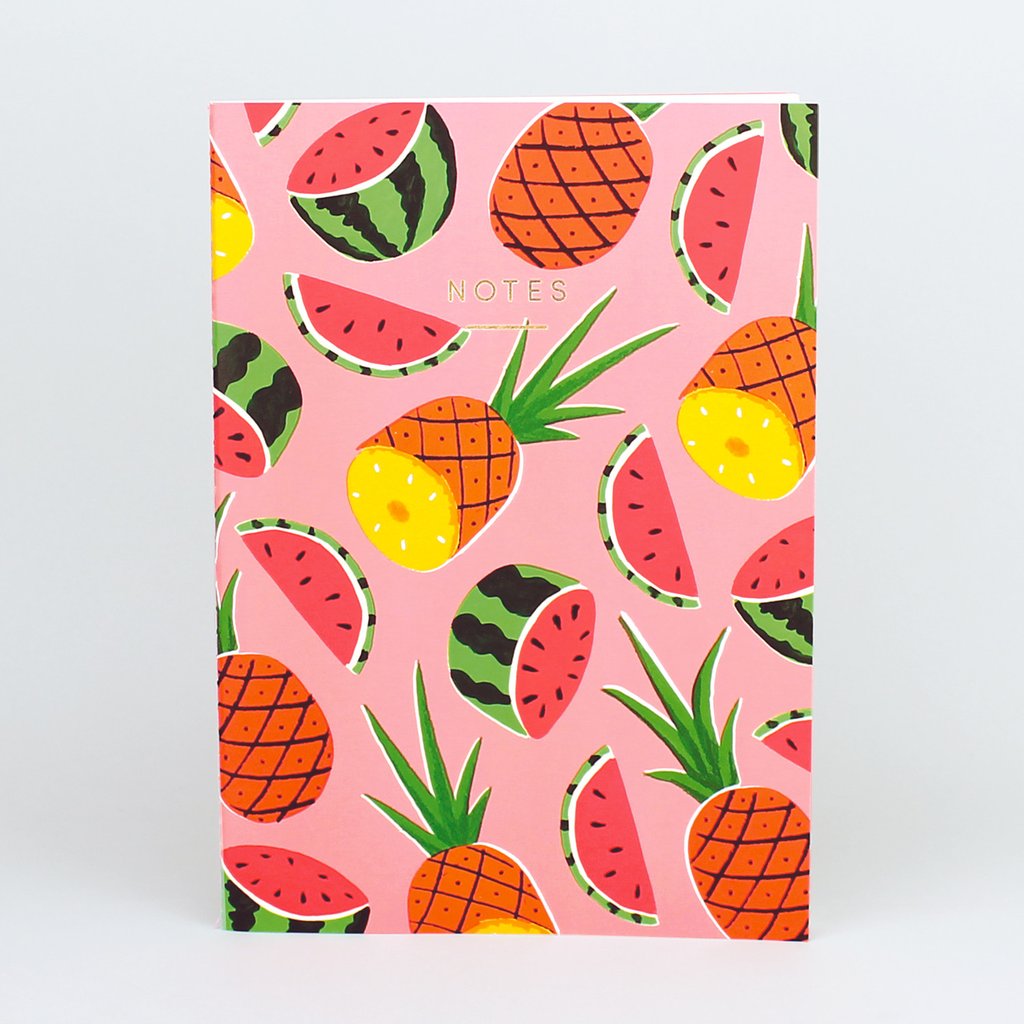 Pineapples and Watermelons Notebook (Large)