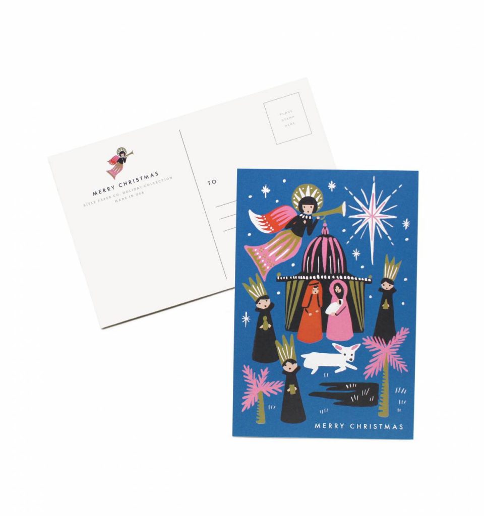 Rifle Paper Co. – Nativity Christmas Postcards Set