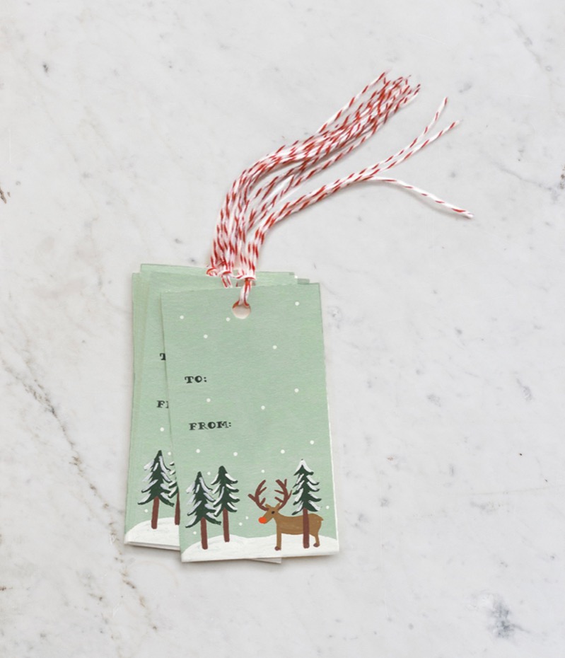Rifle Paper Co. – Rudolph Christmas Gift Tags Set