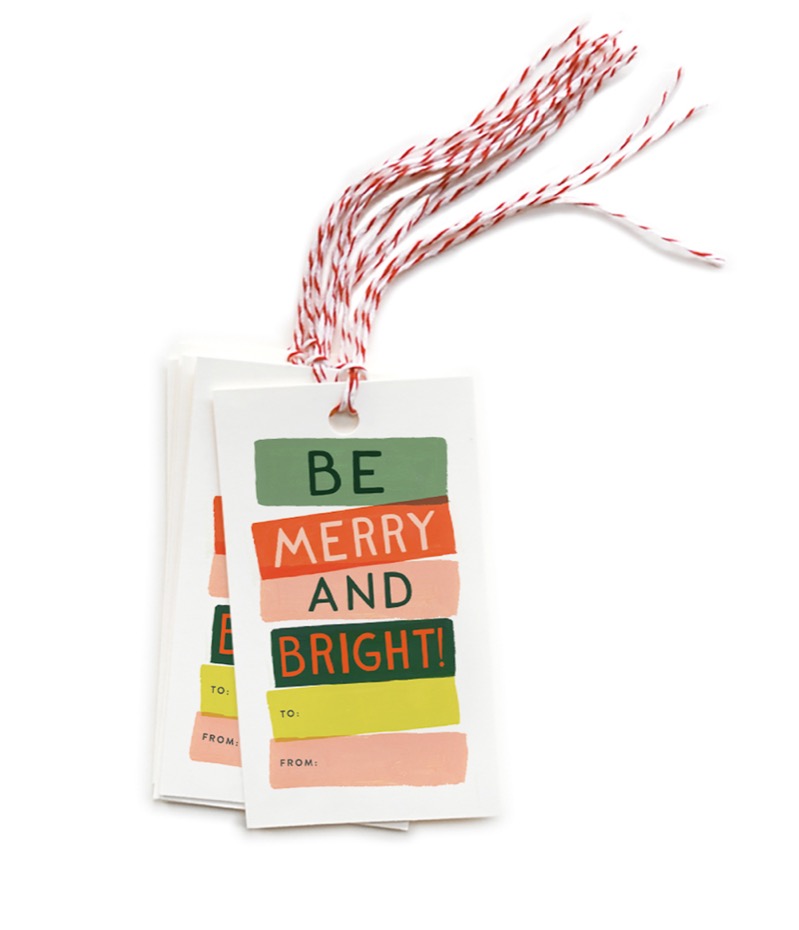Rifle Paper Co. – Be Merry And Bright Christmas Gift Tags Set