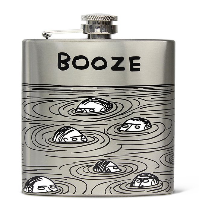 Booze Hip Flask David Shrigley