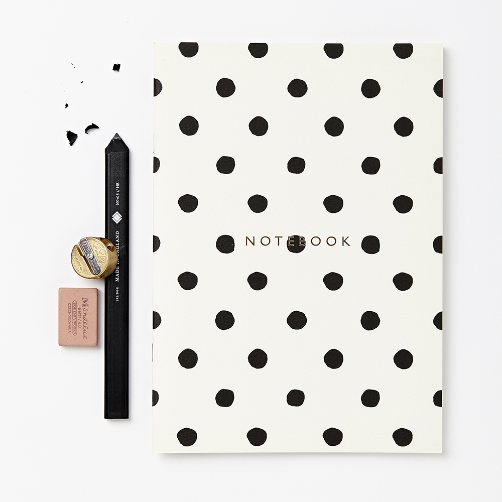 Painted Polka Dot Notebook