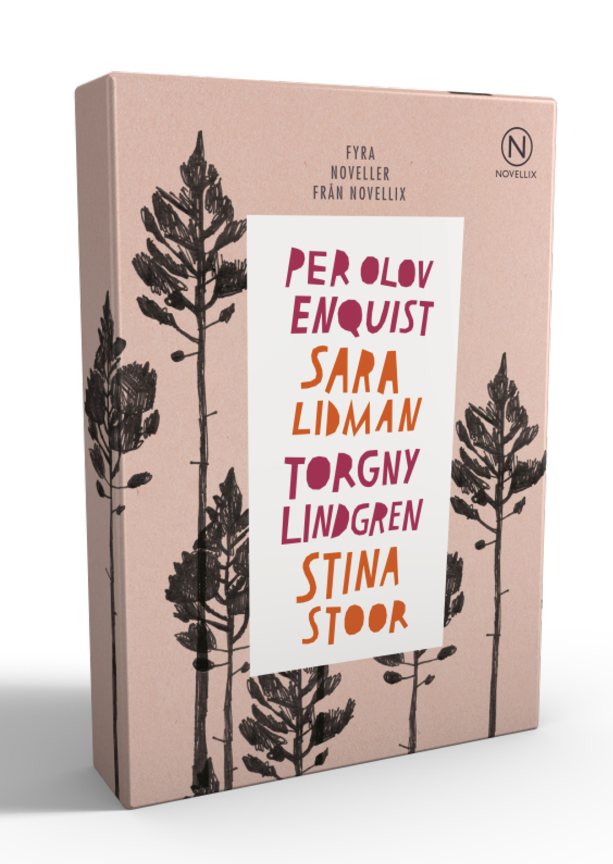 Novellix Presentask med fyra noveller: Enquist, Lidman, Lindgren & Stoor