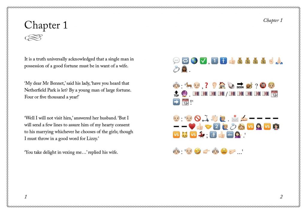 Pride and Prejudice & Emojis