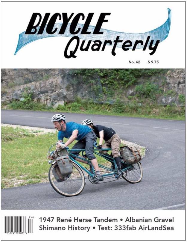 Bicycle Quarterly, Issue 62 Winter 2017/18