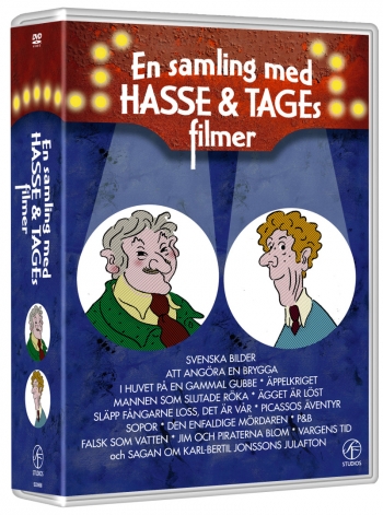 En samling med Hasse & Tages filmer DVD