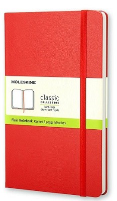 Moleskine Hardcover Plain Red Large Notebook