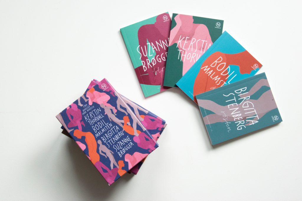 Presentask med fyra noveller (Thorvall, Malmsten, Stenberg och Brøgger)