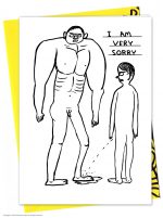 David Shrigley I Am Very Sorry Greetings Card