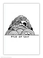 David Shrigley Pile Of Shit A6 Notebook / Notepad