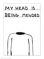 David Shrigley Head Is Being Mended Postcard