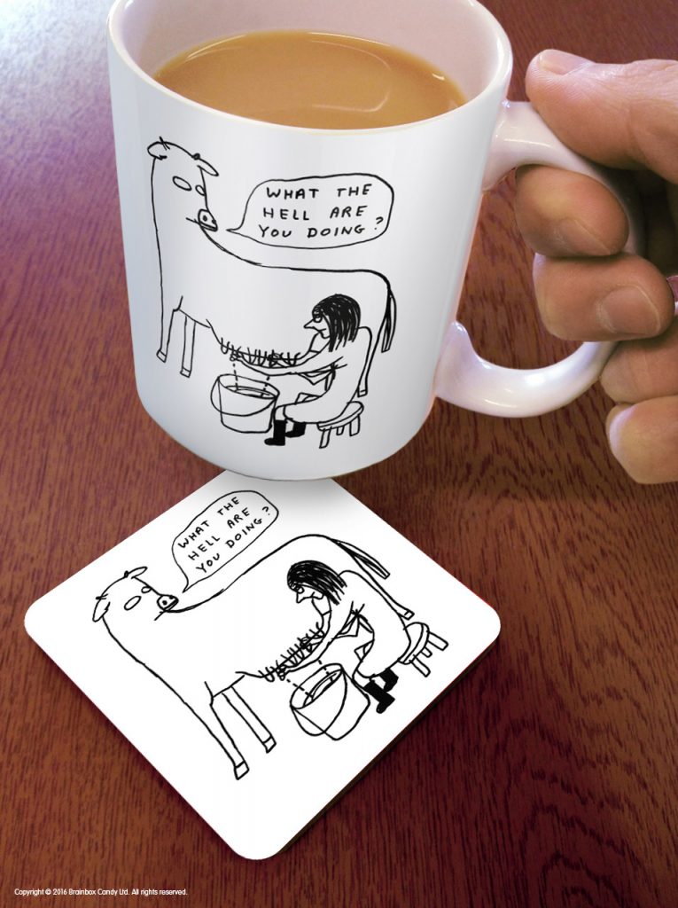 David Shrigley Coaster – What The Hell