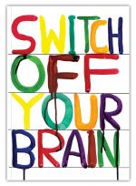 David Shrigley Switch Off Your Brain A6 Notebook / Notepad
