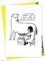 David Shrigley What the Hell Greetings Card