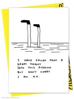 David Shrigley Pudding Card