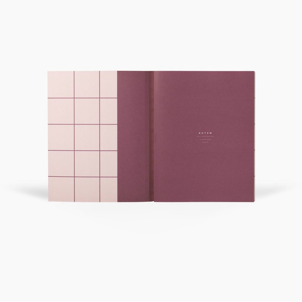 Notem – Uma Notebook (Flat Lay, Large, Rose)