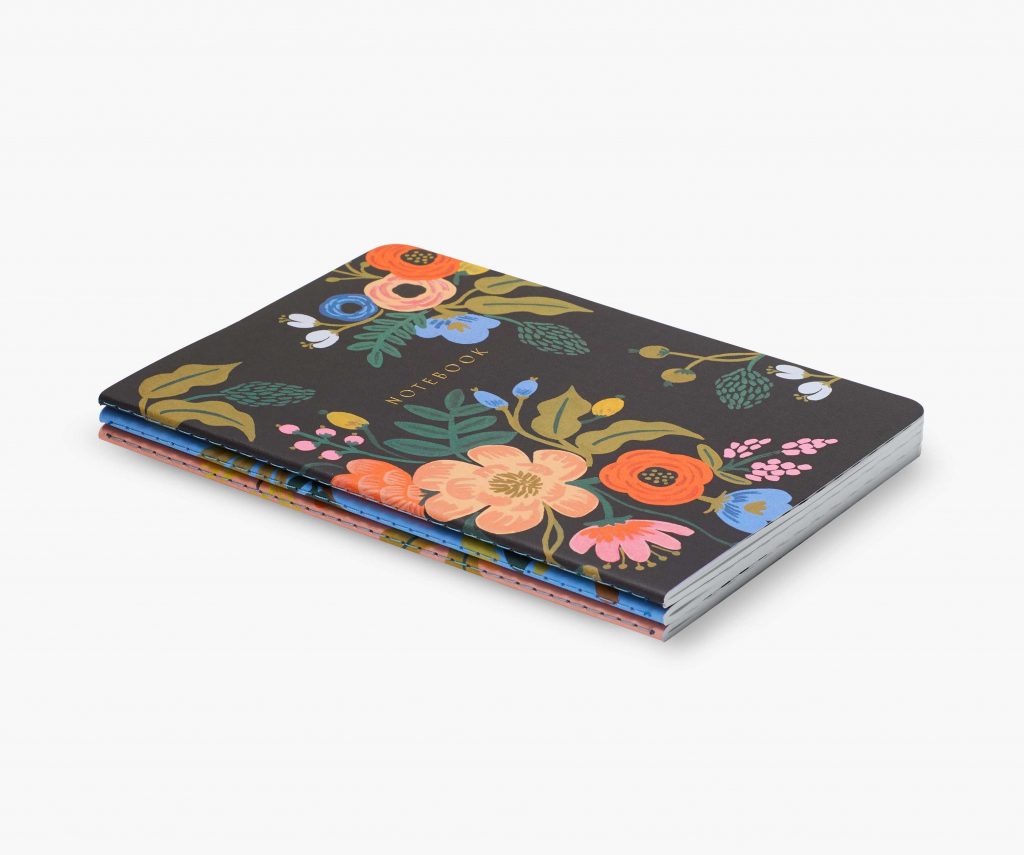 Rifle Paper Co. – Lively Floral (Stitched Notebook Set of 3)