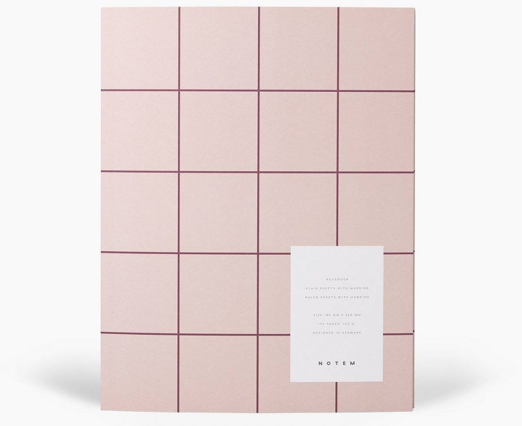 Notem – Uma Notebook (Flat Lay, Large, Rose)