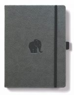 Dingbats* A5+ Wildlife Grey Elephant Notebook