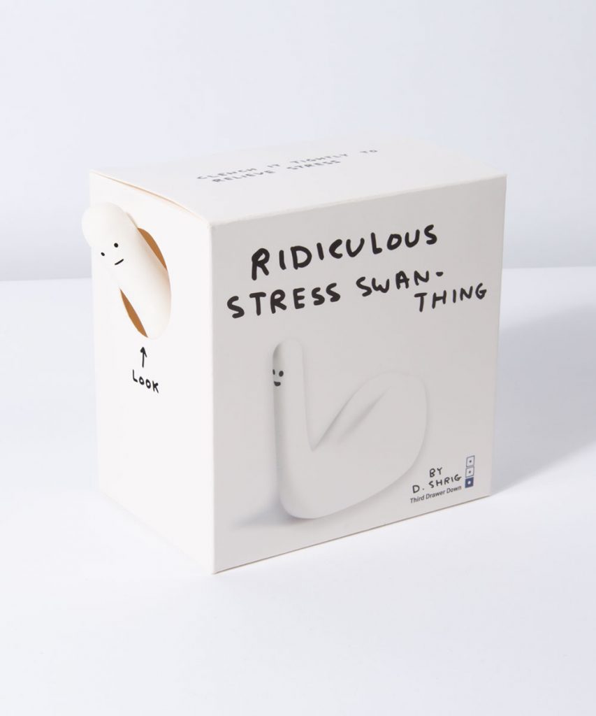 Ridiculous Stress Swan by David Shrigley