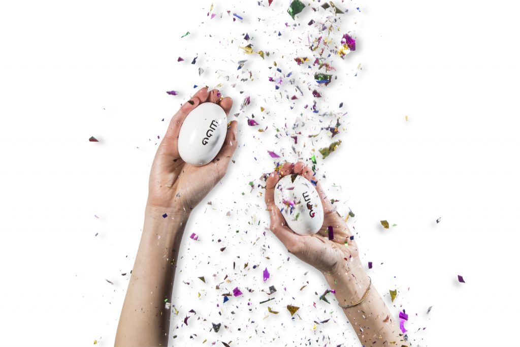 Egg-Shaped Maracas by David Shrigley