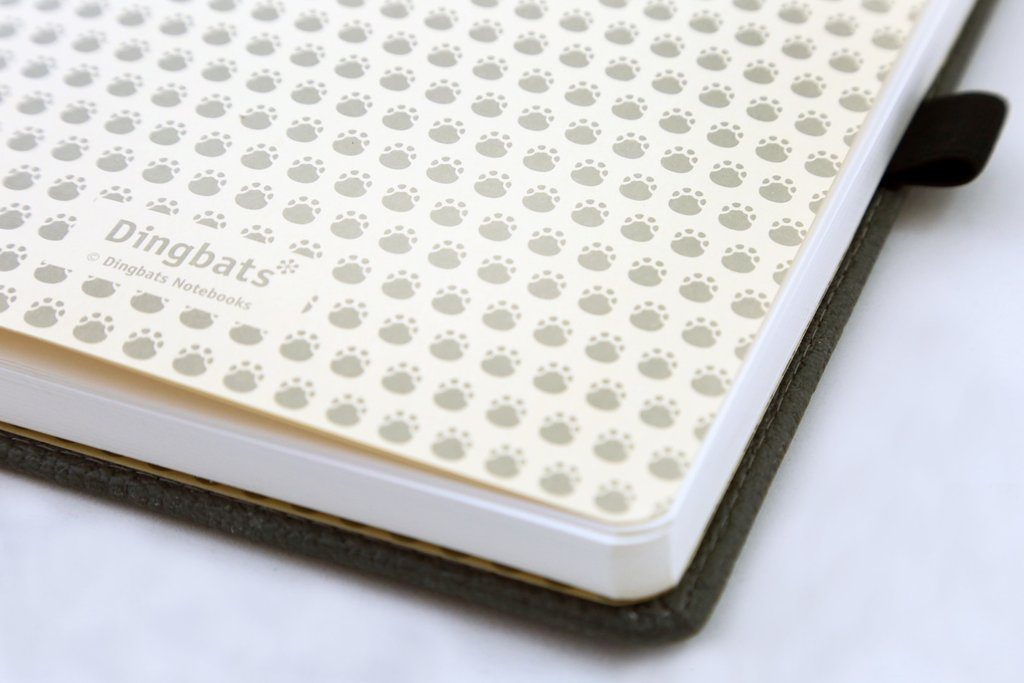 Dingbats* A5+ Wildlife Grey Elephant Notebook Dotted