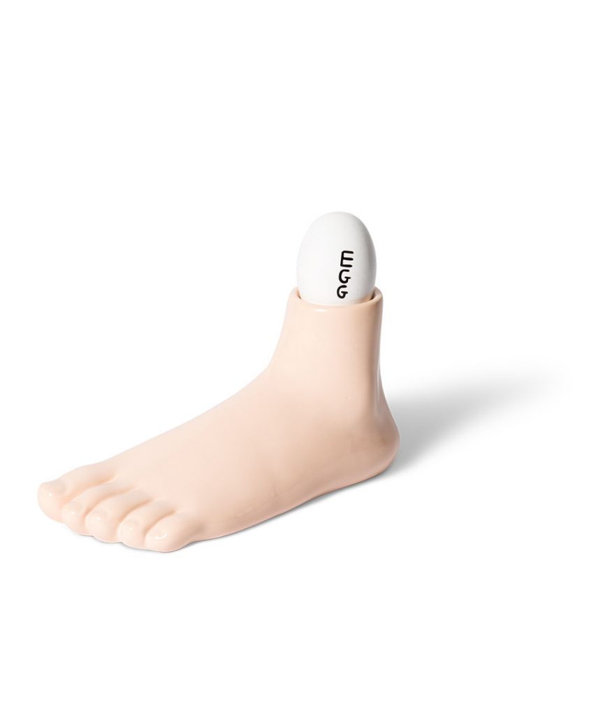 Curious Foot-Shaped Pedestal by David Shrigley