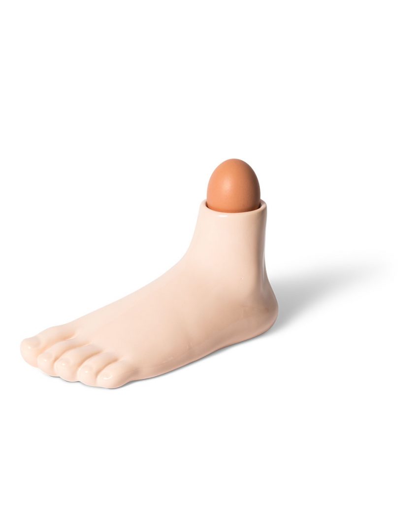 Curious Foot-Shaped Pedestal by David Shrigley