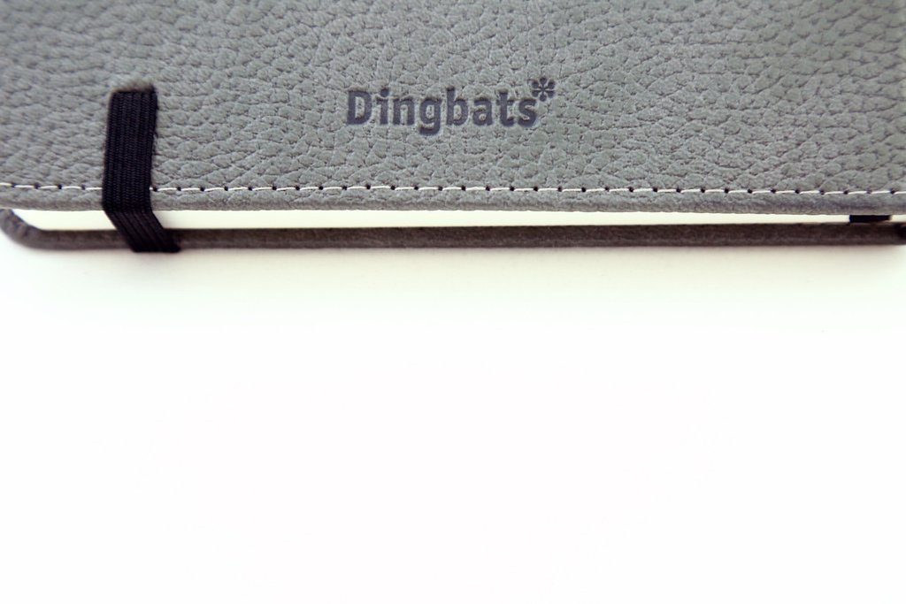 Dingbats* A5+ Wildlife Grey Elephant Notebook Dotted