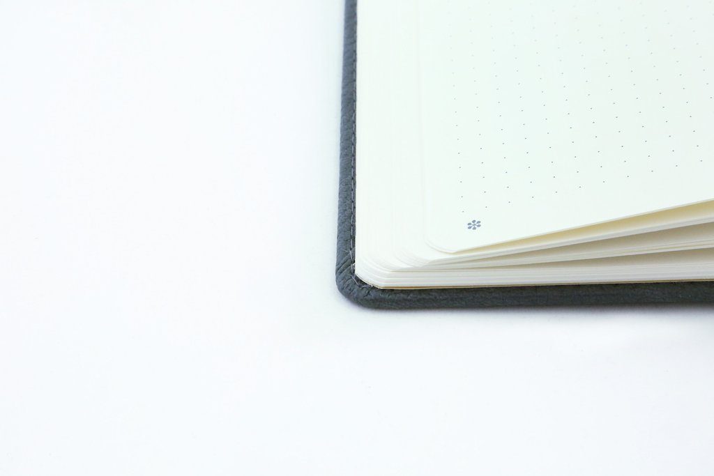 Dingbats* A5+ Wildlife Grey Elephant Notebook Dotted