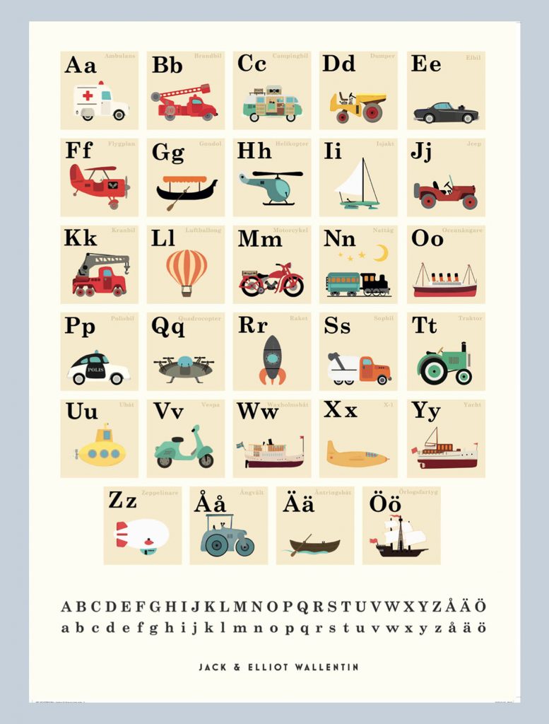 Jack & Elliot Wallentin – ABC Fordon (Affisch)