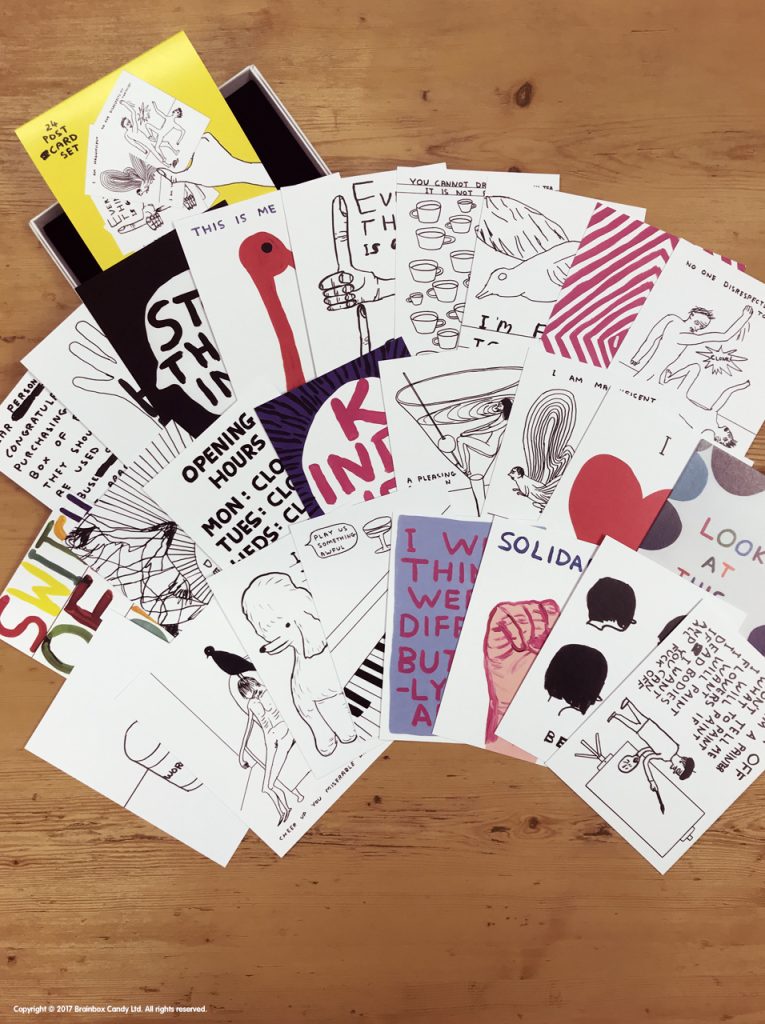 David Shrigley 24 Post Card Set