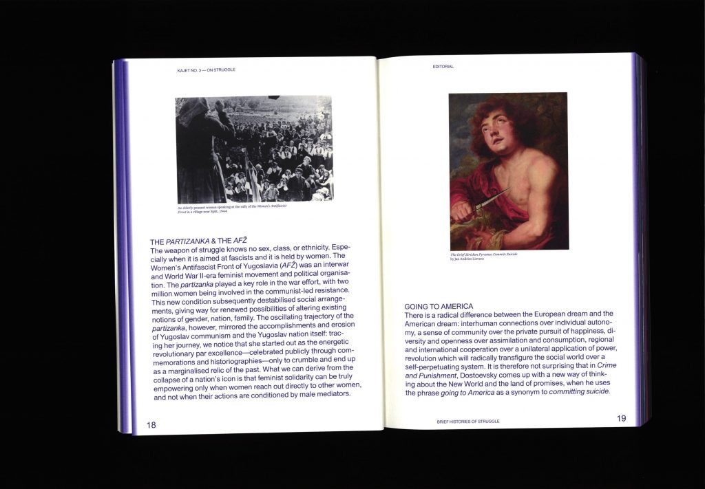 Kajet Journal, Issue 3 – On Struggle