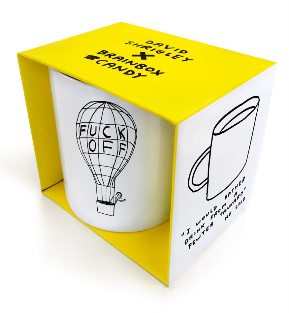 David Shrigley Boxed Mug – Fuck Off Balloon