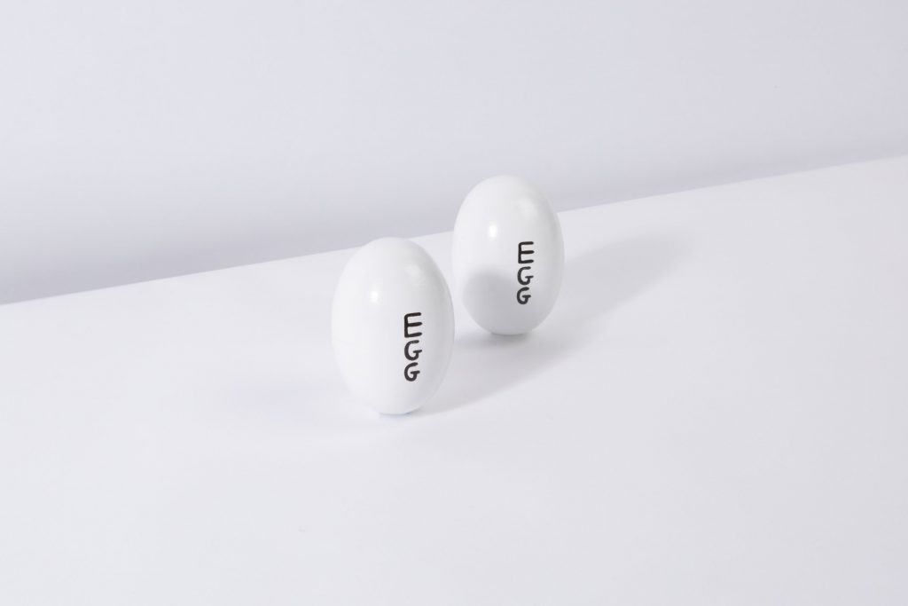 Egg-Shaped Maracas by David Shrigley