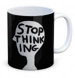 David Shrigley Stop Thinking Boxed Mug