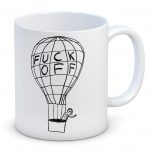 David Shrigley Fuck Off Baloon Boxed Mug
