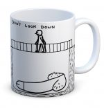 David Shrigley Don't Look Down Boxed Mug