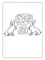David Shrigley A6 Notebook - Live In Harmony