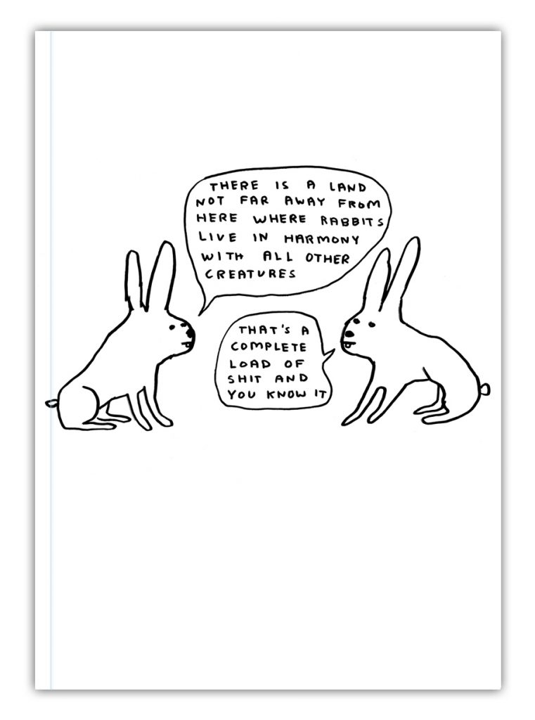 David Shrigley A6 Notebook – Live In Harmony