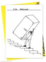 David Shrigley Greetings Card - I'm Moving New Home