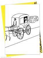David Shrigley Greetings Card - What Are You Looking At