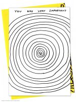 David Shrigley Greetings Card - Important
