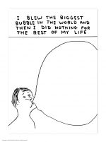 David Shrigley Postcard - Biggest Bubble