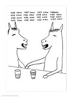 David Shrigley Postcard - Hee Haw