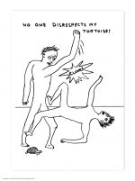 David Shrigley Postcard - Disrespect Tortoise