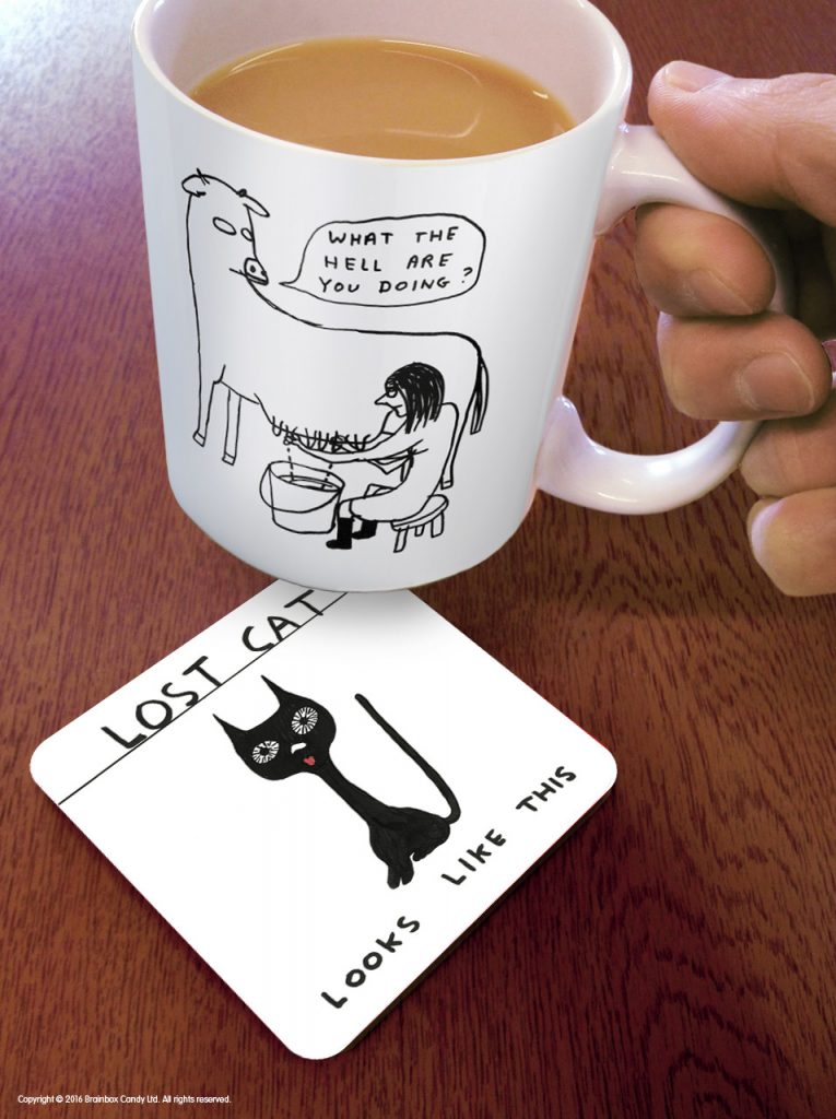 David Shrigley Coaster - Lost Cat
