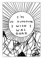 David Shrigley A6 Notebook - So Hungover