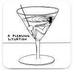 David Shrigley Coaster - A Pleasing Situation